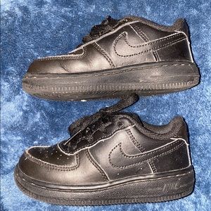 Nike air force 1 black size toddler 7c
